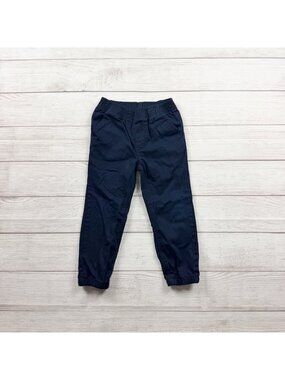 Nautica Kids Navy Blue Elastic Waist Jogger Pants 100% Cotton 4T
